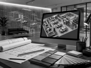 Offe Ofis Mobilyası ücretsiz mimari destek ve 3D ofis tasarımı ile ofis mobilyalarını mekân içinde gösterir.