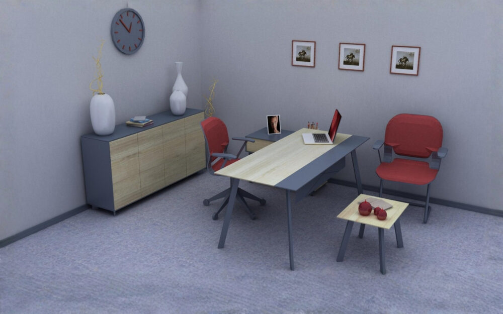 moko modern yönetici masa takımı